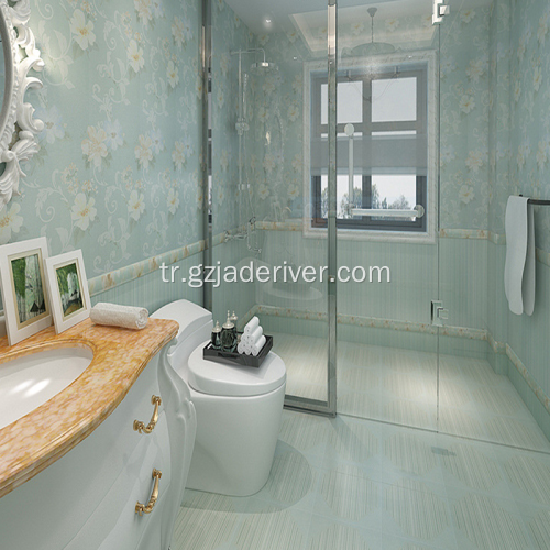 Mutfak Yeşil Işık Lüks Modern Banyo 300x600 Çini